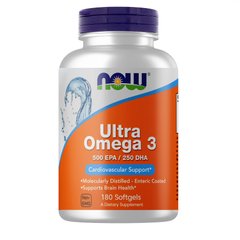 NOW Ultra Omega-3, 180 капсул