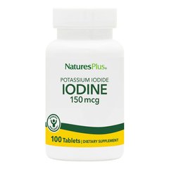 Natures Plus Potassium Iodide 150 mcg, 100 таблеток