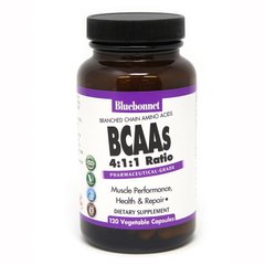 Bluebonnet Nutrition BCAAs, 120 вегакапсул