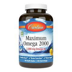 Carlson Labs Maximum Omega 2000, 90 капсул