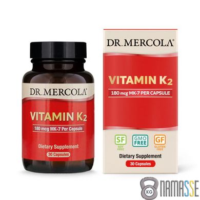 Dr. Mercola Vitamin K2, 30 капсул