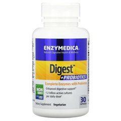Enzymedica Digest + Probiotics, 30 капсул