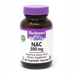 Bluebonnet Nutrition NAC 500 mg, 30 вегакапсул