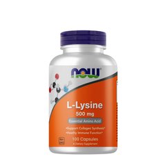 NOW L-Lysine 500 mg, 100 капсул