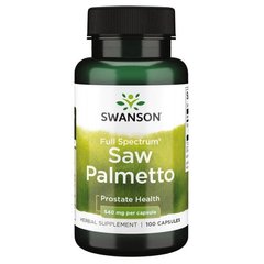Swanson Saw Palmetto 540 mg Full Spectrum, 100 капсул