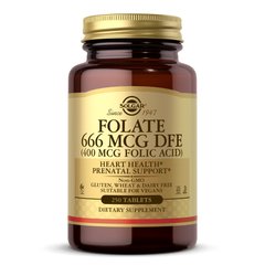 Solgar Folate 666 mcg (Folic Acid 400 mcg), 250 таблеток