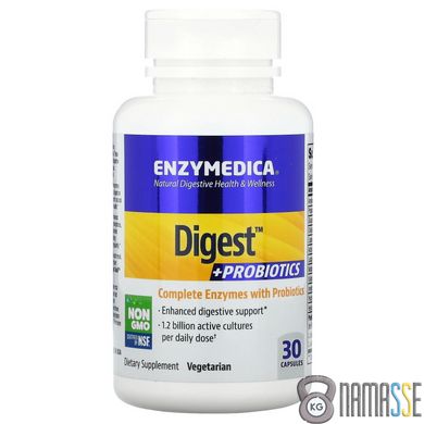 Enzymedica Digest + Probiotics, 30 капсул