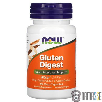 NOW Gluten Digest, 60 вегакапсул