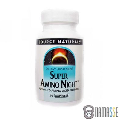Source Naturals Super Amino Night, 60 капсул