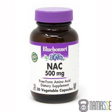 Bluebonnet Nutrition NAC 500 mg, 30 вегакапсул