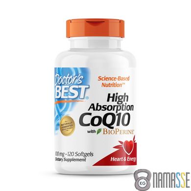 Doctor's Best CoQ10 BioPerine 100 mg, 120 капсул