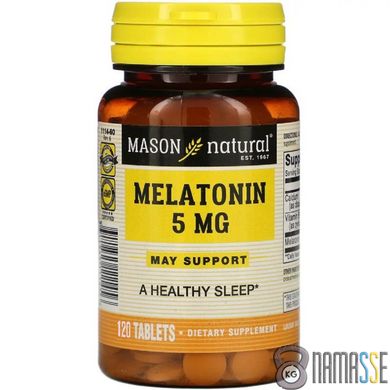 Mason Natural Melatonin 5 mg, 120 таблеток