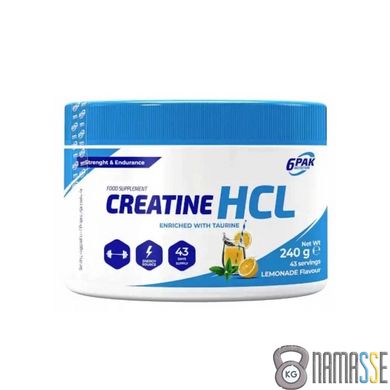 6PAK Nutrition Creatine HCL, 240 грам Лимонад