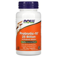 NOW Probiotic-10 25 billion, 100 вегакапсул
