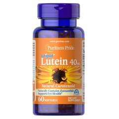 Puritan's Pride Lutein 40 mg with Zeaxanthin, 60 капсул