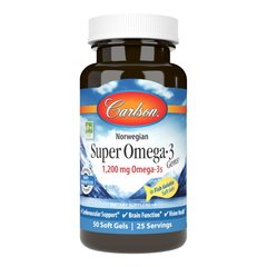Carlson Labs Norwegian Super Omega-3 Gems 1200 mg, 50 капсул