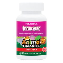 Natures Plus Animal Parade Children’s Inner Ear, 90 жувальних таблеток Вишня
