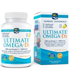 Nordic Naturals Ultimate Omega-D3, 60 капсул