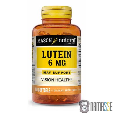 Mason Natural Lutein 6 mg, 60 капсул