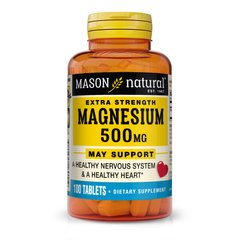 Mason Natural Magnesium 500 mg Extra Strength, 100 таблеток