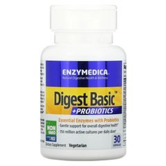 Enzymedica Digest Basic + Probiotics, 30 капсул