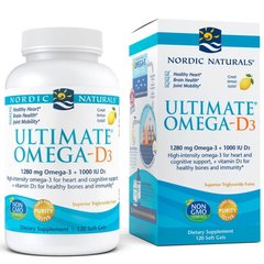 Nordic Naturals Ultimate Omega-D3, 120 капсул