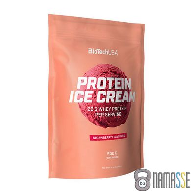 BioTech Protein Ice Cream, 500 грам Клубника