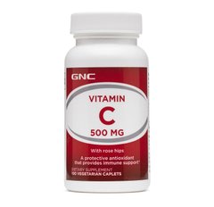 GNC Vitamin C 500 Rose Hips, 100 каплет