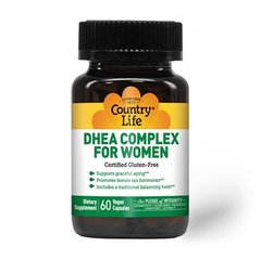 Country Life DHEA Complex for Women, 60 вегакапсул