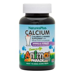 Natures Plus Animal Parade Calcium, 90 жувальних таблеток - ваніль