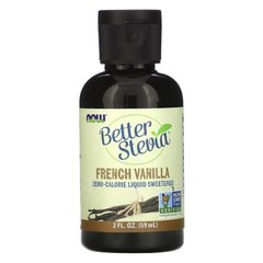 NOW Better Stevia, 60 мл, French Vanilla