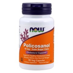 NOW Policosanol 10 mg, 90 вегакапсул