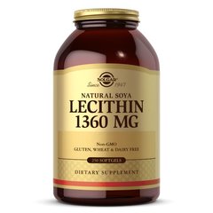 Solgar Lecithin 1360 mg, 250 капсул