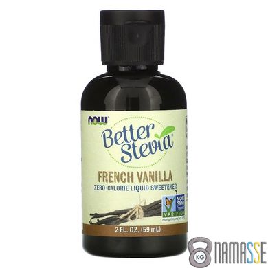 NOW Better Stevia, 60 мл, French Vanilla