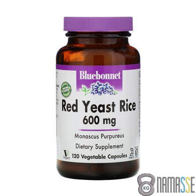 Bluebonnet Nutrition Red Yeast Rice 600 mg, 60 вегакапсул