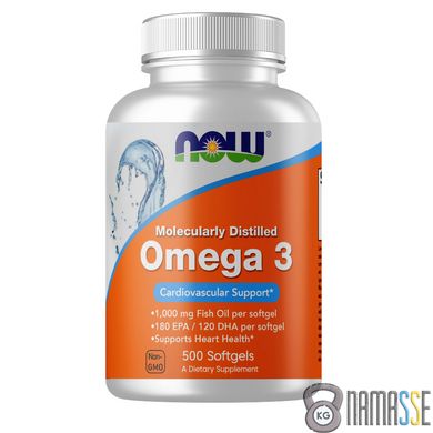 NOW Omega-3, 500 капсул