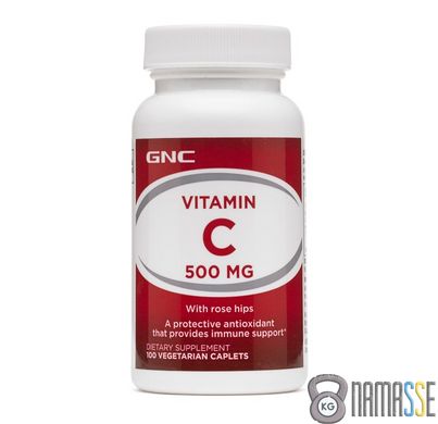 GNC Vitamin C 500 Rose Hips, 100 каплет