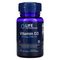 Life Extension Vitamin D3 1000 IU, 90 капсул