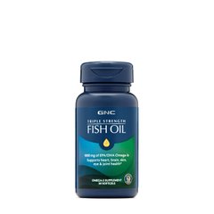 GNC Triple Strength Fish Oil, 30 капсул