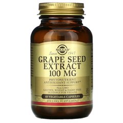 Solgar Grape Seed Extract 100 mg, 60 вегакапсул