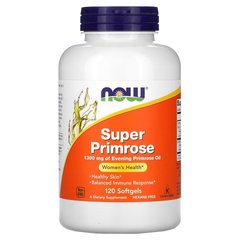 NOW Super Primrose 1300 mg, 120 капсул