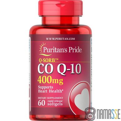 Puritan's Pride CO Q10 400 mg, 60 капсул