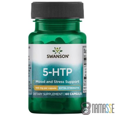 Swanson 5-HTP 100 mg Extra Strength, 60 капсул