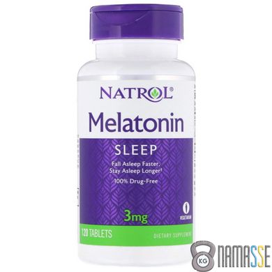 Natrol Melatonin 3 mg, 120 таблеток