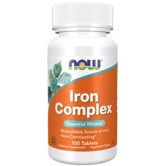 NOW Iron Complex, 100 таблеток
