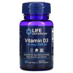 Life Extension Vitamin D3 7000 IU, 60 капсул