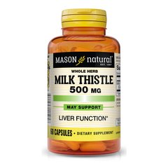 Mason Natural Milk Thistle 500 mg, 60 капсул