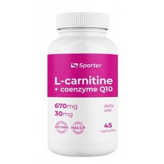 Sporter L-Carnitine + Q10, 45 капсул