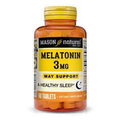 Mason Natural Melatonin 3 mg, 60 таблеток