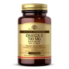 Solgar Double Strength Omega 3 700 mg, 30 капсул